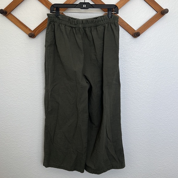 BP olive wide leg cropped pants - Picture 4 of 5